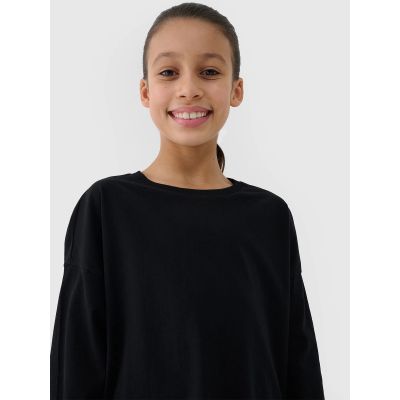Langarmshirt Oversize glatt Mädchen 4F 4FJWSS25TLONF377-20S