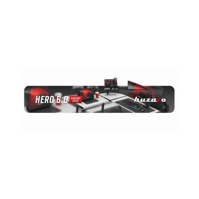 30. Huzaro Hero 6.0 Weißer Gaming-Schreibtisch