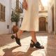 7. Schwarze Damen-Sandalen aus Leder mit hohem Absatz, Vinceza 26-66920