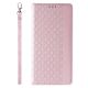 5. Magnetband-Hülle für iPhone 13 Pro Max, Tasche, Geldbörse + Mini-Lanyard-Anhänger, Rosa