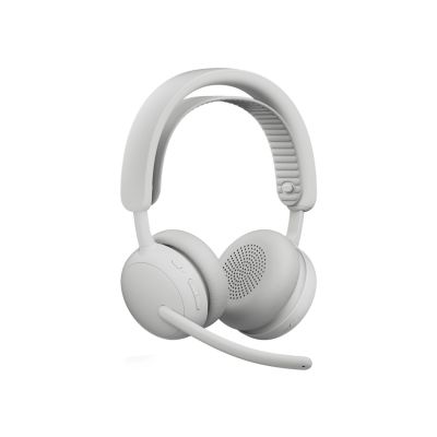 5. Logitech Zone Wireless 2 ES Headset mit Kabel- und Kabelanschluss, Kopfbügel, Anruf-/Musikfunktion, USB Typ-C, Bluetooth, Weiß