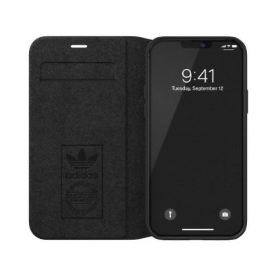 4. Adidas OR Booklet Case PU für iPhone 12 / 12 Pro 6.1" - weiß und schwarz