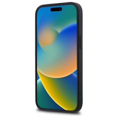 5. Karl Lagerfeld 3D Rubber Signature iPhone 15 Hülle - Schwarz