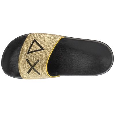 3. SUN68 Hausschuhe Strass Logo X36211-1143 Gold 39