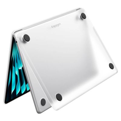 4. Spigen AirSkin Hülle für MacBook Air 13" 2023/2024/2025/2026 - Transparent