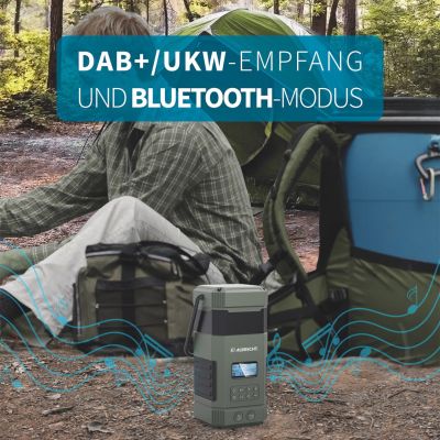 5. Albrecht DR 114 DAB Batteriebetriebene Campinglaterne USB-Anschluss
