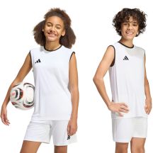 Kinder adidas Entrada 26 Sleeveless Jersey, weiß, KB3935