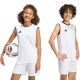 Kinder adidas Entrada 26 Sleeveless Jersey, weiß, KB3935