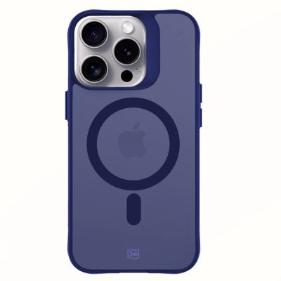 17. 3mk Smoke MagCase für iPhone 16 Pro - Blau-Transparent