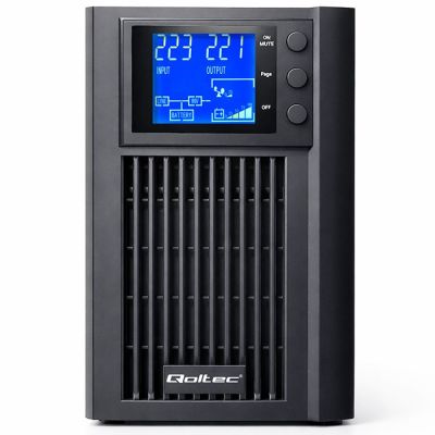 6. Qoltec USV mit reiner Sinuswelle | 1 kVA | 800 W | AVR | LCD | Reine Sinuswelle