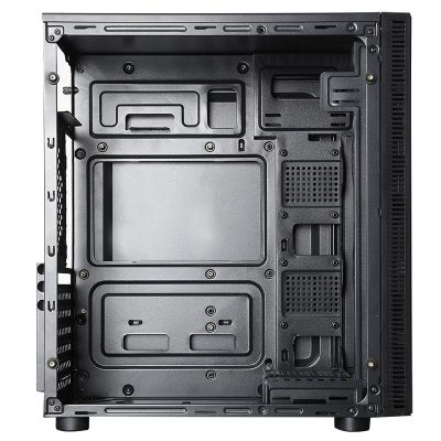 5. GEMBIRD FORNAX 160 MIDI-TOWER-CASE (2x USB 3.0, 2x USB 2.0, HD-Audio) SCHWARZ