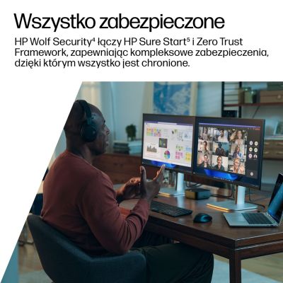 8. HP USB-C Dock G6 100W Dockingstation + Netzteil Schwarz 9X3V1UT#ABB