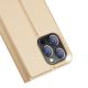3. Dux Ducis Skin Pro Holster Flip Cover für iPhone 14 Pro Max gold