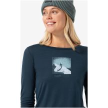 Damen-Langarmshirt SUPER.NATURAL W Almost Done LS, marineblau