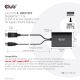 4. CLUB3D CAC-1010-A Kabeladapter 0,6 m DisplayPort DVI-D + USB Schwarz