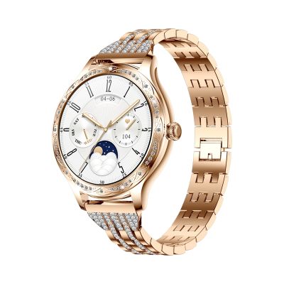 2. VELTORI VT350-1 Damen-Smartwatch mit roségoldenem Armband