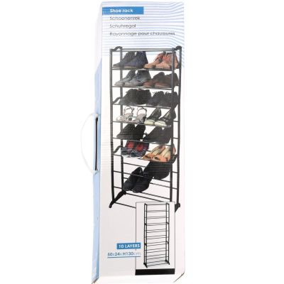 4. Schuhschrank mit Regal und 10 Ebenen