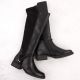 16. Damen-Lederstiefel im Offiziersstil, gefüttert, schwarz Rieker Z9564-00