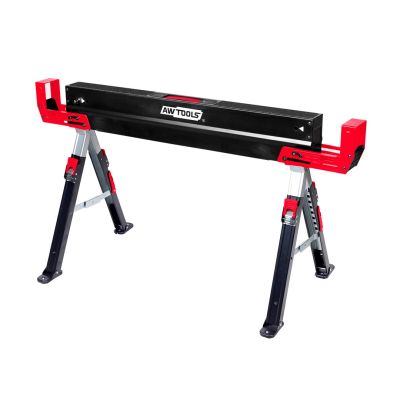 AWTOOLS Bockständer, verstellbare Länge 98–115,5 cm, Höhe 62–82 cm