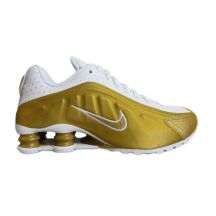 Nike Shox R4 Metallic Gold White (GS) Sportschuhe - CW2626-700