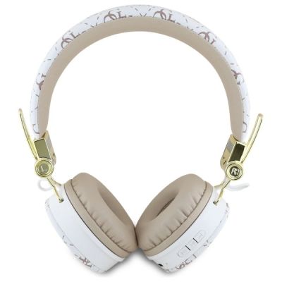 3. Guess Bluetooth On-Ear-Kopfhörer ENC GUBH70E4PTMH weiß/weiß 4G Dreieck runde Form