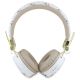 3. Guess Bluetooth On-Ear-Kopfhörer ENC GUBH70E4PTMH weiß/weiß 4G Dreieck runde Form