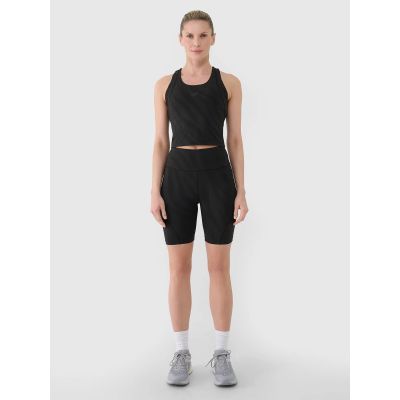 7. Schnelltrocknendes Damen-Trainings-Crop-Top 4F 4FWSS25TFSLF413-20S