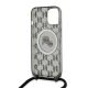 6. Karl Lagerfeld IML Crossbody Monogram Karl & Choupette Head MagSafe Hülle für iPhone 15 / 14 / 13 – Schwarz