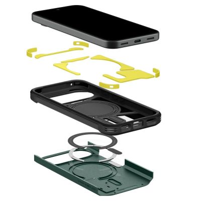7. Spigen Tough Armor Mag MagSafe Hülle für Google Pixel 11 – Dunkelgrün