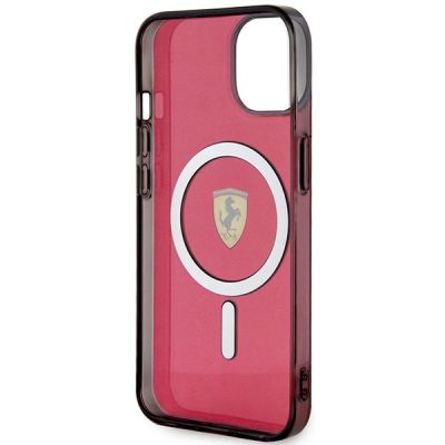 7. Ferrari FEHMP14SURKR iPhone 14 6.1" rot/rot Hardcase Translucent Magsafe