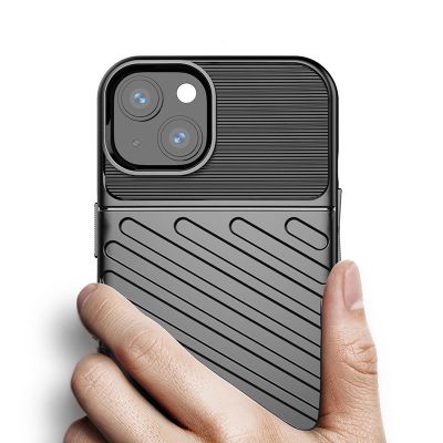 6. Thunder Case Flexibel Robuste Panzer Handyhülle TPU Schutzhülle für iPhone 13 mini blau