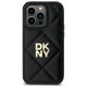 3. DKNY Quilted Stack Logo Hülle für iPhone 14 Pro – Schwarz