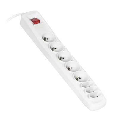 Activejet APN-8g/5m-GR Überspannungsschutzleiste (3 x Typ C, 5 x UTE; 10 A; 5 m; grau)