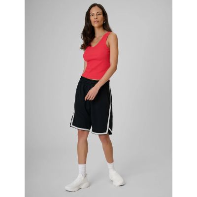4. Schmal geschnittenes, geripptes Damen-Stricktop 4F 4FRSS26TSLEF337-62S