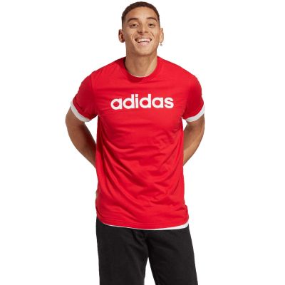 14. adidas Essentials Single Jersey Lineares gesticktes Logo M IC9278