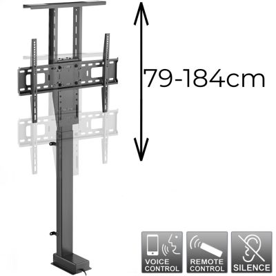 14. MACLEAN Elektrische, ausziehbare TV-Halterung, TUYA, 37''-80'', VESA 600x400, max. 60 kg, MC-866T