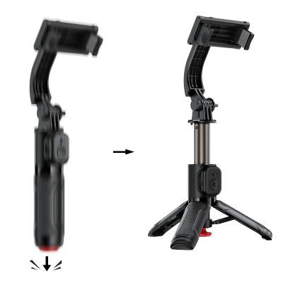 7. Acefast E42 Selfie-Stick mit automatischem Stativ und Bluetooth-Fernbedienung, 63 cm – Schwarz