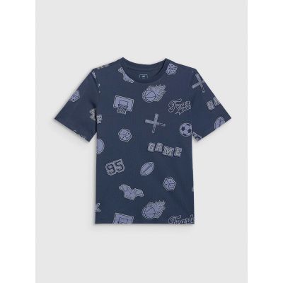 7. Normales bedrucktes Jungen-T-Shirt 4F 4FJRSS26TTSHM3466-31A