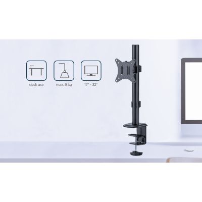 10. GEMBIRD Verstellbarer Schreibtischmonitorarm 17"-32", bis zu 9 kg