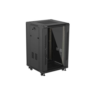 16. LANBERG Standschrank 19" 18U 600x600 Schwarz