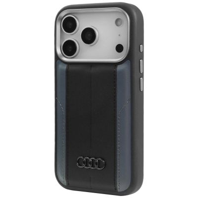 3. Audi A6 Kunstleder MagSafe Case für iPhone 17 Pro - Schwarz