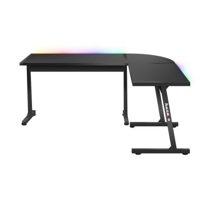 25. Huzaro Hero 6.0 Schwarzer RGB-Gaming-Schreibtisch