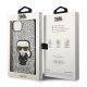 8. Karl Lagerfeld KLHCP14MGFKPG iPhone 14 Plus 6.7" Hardcase silber / silber Glitter Flakes Ikonik