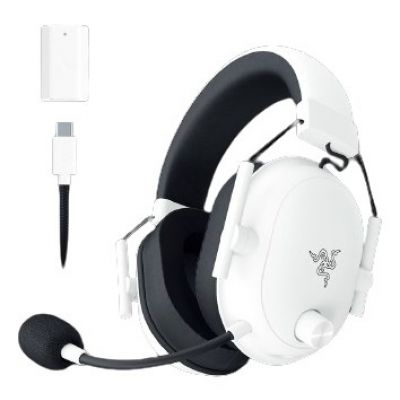 4. Razer BlackShark V2 HyperSpeed Kabelgebundenes und kabelloses Gaming-Headset mit Kopfband, USB Typ-A, Bluetooth, Weiß