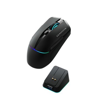 3. Machenike L8 Pro Kabellose Gaming-Maus mit Ladestation – Schwarz