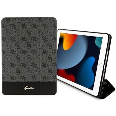 3. Guess 4G Stripe Allover Hülle für iPad 10,2" - Schwarz