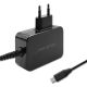 4. QOLTEC GaN-Ladegerät POWER PRO | 1x USB-C | 65 W | 5–20 V | 3–3,25 A | SCHWARZ