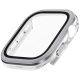 4. Uniq Voute Hartglasgehäuse für Apple Watch 10 46 mm - Silber