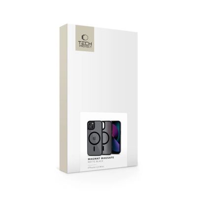 6. Tech-Protect MagMat MagSafe Hülle für iPhone 13 mini – Mattschwarz