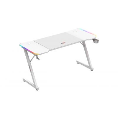 8. Huzaro Hero 3.3 Weißer RGB-Gaming-Schreibtisch